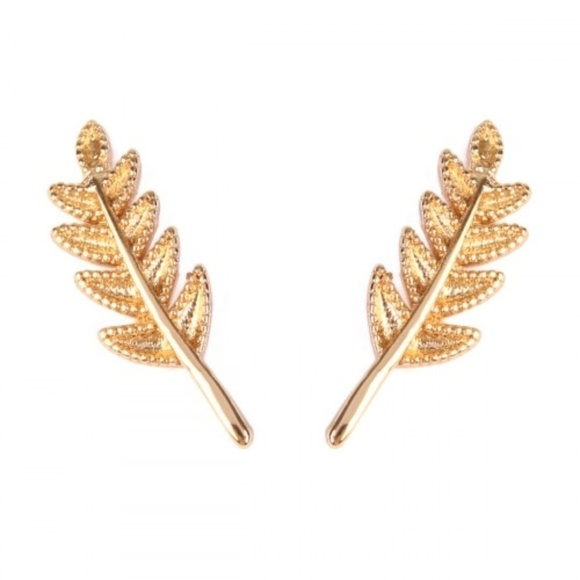 Leaf Crawler Earrings - Picture 1 of 2
